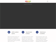 Tablet Screenshot of kursevizapreduzeca.com